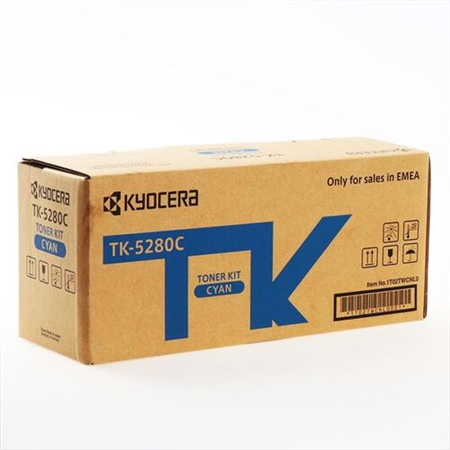 Kyocera TK-5280 Mavi Toner,Kyocera TK5280 Orjinal Mavi Toner,Kyocera Ecosys P6235,M6235,M6635 Muadil Toner